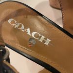 Coach signature print sling back wedge sandals Photo 7