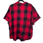 Victoria's Secret ❄️3/$20 VICTORIA’S SECRET Buffalo Plaid Short-Sleeve Flannel Button Down, XXL Photo 5