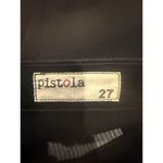 Pistola  Cutoff Distressed Jean Shorts Raw Ripped Hem High Rise Pockets 27 Black Photo 6