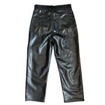 Abercrombie & Fitch Vegan Leather The Ankle Straight Ultra High Rise Pants Photo 1