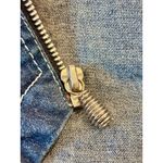 Frederick's of Hollywood Lightweight Dark Denim Jean Fitted Zip Jacket Fits XS Photo 3