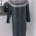 J.Jill  Turtleneck Sweater Dress Cotton Dark Charcoal Petite Size M NWT $129.00 Photo 5