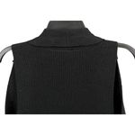 Wilfred Long Knit Vest Womens Small Black Sleeveless Open Front Pockets Duster Photo 5