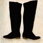 Vegan black suede over the knee boots. VGUC Size 7 Photo 2
