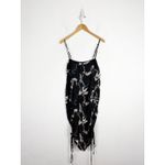 Shona joy Ruched Slip Dress Size 8 Black Shadows Floral Whimsigoth Emo Photo 12