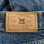 Ralph Lauren Lauren Cropped Jeans Blue Medium Wash Fading High Rise Photo 4