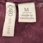 Cato Y2K Women Long Sleeve Top M Plum Velvet Burnout Floral Whimsigoth Romantic Photo 3