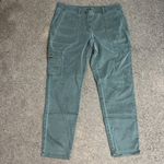 J.Jill  Cotton Stretch‎ Slim Cargo Utility Pants Olive Green 10 Photo 1