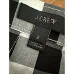 J Crew Skirt Womens 2 Black White Gingham Mini Asymmetric Ruffle Wrap A Line Photo 4