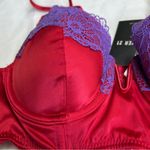 Forever 21  Size Small Red Underwire Bra with Purple Lace with Adjustable… Photo 2