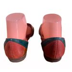 L.j. Simone VINTAGE CIRCA 1980'S  MULTI-COLOR HUARACHE GENUINE LEATHER SANDALS 10 Photo 2