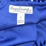 Juniors Extraordinary Cobalt Blue Sequin Dress Size 1 Photo 4