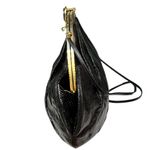Vintage Judith Leiber Black Lizard Frame Clutch Crossbody Bag Evening Bag Large Photo 1