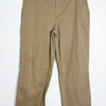 Vince  Khaki Low-Rise Washed Cotton Crop Pants Size 12 Photo 0