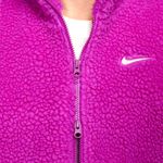 Nike Plush Swoosh Sherpa Vivid Purple Winter Plush Swoosh Jacket Size XS NEW Photo 2