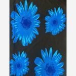 In Gear Ocean Blue Black Floral Fringe Multiway Swim Cover Photo 1