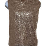Melrose and Market  Rose Gold Sequin Top Sleeveless XXXL NWT Glam Bling Party Photo 0