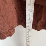 Free People  Saheli Embroidered Mesh Top Brown Sz S Brown Tunic Boho Cowboy Photo 11