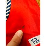 Vintage Paoli Red White Blue Geometric Abstract Rope Design 1960/70s Scarf Photo 4