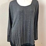 Style & Co Grey Long Sleeve Sweater Thin Large Photo 0