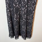 Loft ‎ Little Black Dress Size 2 Sleeveless Lace Overlay V Neck Party Cocktail Photo 2