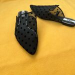 ZARA Black Mesh Polka Dot Mules Photo 4