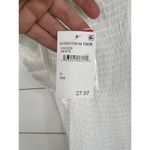 Blu Pepper  White Tiered Skirt Smocked Bodice Flutter Sleeve Midi Dress Size S Photo 9