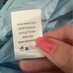 Michael Costello X Revolve Jake Strapless Plunging Maxi Gown Baby Blue Photo 11