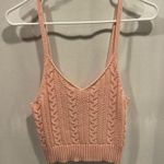 American Eagle Cute blush shaker knit cami crop sweater Photo 0