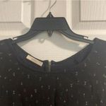 Sessùn+ Black Patterned Short Sleeve Casual DRAWSTRING waist Dress Basic Size M Photo 1