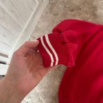 Vintage Red Nebraska Huskers retro preppy oversized crewneck size medium Photo 2