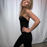 BB Dakota by Steve Madden‎ Stretch V Neck Jumpsuit in Black Size Small Photo 3