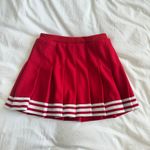 Urban Outfitters Tailgate USC UGA Cheerleader Pleated Mini Skirt Red White High Waisted XS Photo 3