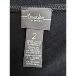 Chico’s Traveler Black Zip Front Top Size 2 Excellent Size L Photo 8