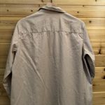 Frank & Eileen Size Large Mary Sand Button Front Collared Shirt Mini Dress Tan Photo 9