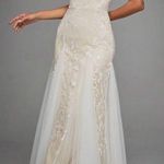 Boutique Mesh And Lace Maxi Prom Dress  Photo 2