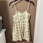Urban Outfitters  Floral Cream Mini Tiered Babydoll Dress Photo 1