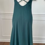 Vintage 90s Night Way Emerald Green Strappy Back Slip Dress Gown 4 XS Green Photo 4