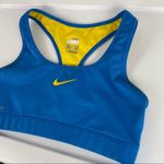 Nike Fit Dry Sports Bra Sz Small Blue Yellow Swoosh Livestrong Photo 3