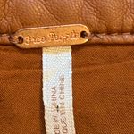 Free People Midnight Magic Vegan Leather Buckle Zipper Slit Mini Skirt Brown 6 Photo 3