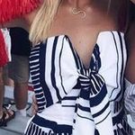 Blue and white romper Photo 0