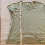 Orange Creek New without tags, , T-shirt with holes and cross neckline, Mint Photo 8