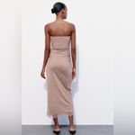 ZARA STRAPLESS PRINTED TULLE DRESS Photo 1