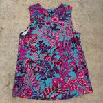 Soft Surroundings  Floral Embroidered Sleeveless V-Neck Top Purple Photo 1
