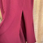 Dress the Population  Shiloh Dark Magenta Halter Maxi Dress XS NWT Photo 4