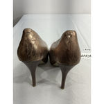 Enzo Angiolini Womans Easmiles Platform Pumps 8 M Gold Snake Stiletto’s Heels Photo 4