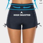 Lecieldusoir Women's Swim Shorts High Waisted Bathing Suit Bottoms Swimsuit Boy Shorts Photo 3