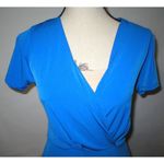 Tahari New NWT $98 Womens Designer T Trish Dress Blue Small S Wrap Waist SS Work Photo 2