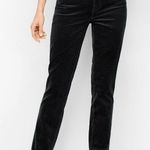 Talbots  Corduroy High Rise Straight Leg Pant Black Preppy Quiet Luxury Size 8 Photo 0