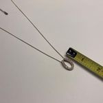 Monet Signed Gold Tone Necklace Rhinestone Horseshoe Shape? With ExtensionChain Photo 5